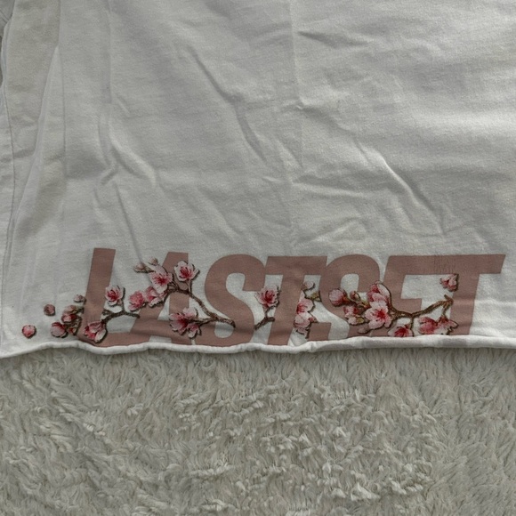 Last Set cherry blossom pre cropped gym tee! - Picture 2 of 2